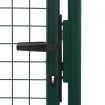 Fence Gate Steel 100x200 cm Green