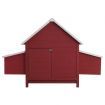 Chicken Coop Red 157x97x110 cm Wood