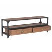 TV Cabinet with 2 Drawers 120x30x40 cm Solid Pine Wood