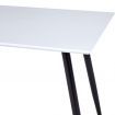 Dining Table White and Black 120x60x74 cm MDF