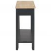 Console Table Black 110x35x80 cm Wood