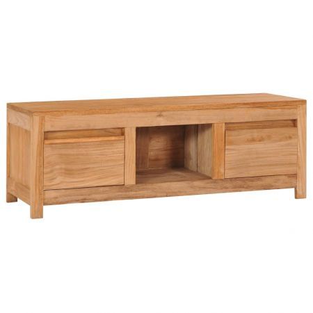 TV Cabinet 100x30x35 cm Solid Teak Wood TV Cabinet 100x30x35 cm Solid Teak Wood