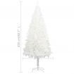 Artificial Christmas Tree Lifelike Needles White 210 cm