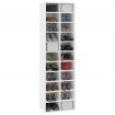 Shoe Cabinet White 54x34x183 cm Chipboard