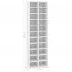 Shoe Cabinet White 54x34x183 cm Chipboard