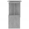 Corner Desk Concrete Grey 200x50x76 cm Chipboard