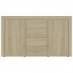 Sideboard Sonoma Oak 120x36x69 cm Chipboard