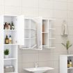 Bathroom Mirror Cabinet White 80x20.5x64 cm Chipboard