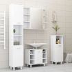 Bathroom Mirror Cabinet White 80x20.5x64 cm Chipboard