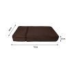 PaWz Pet Stairs Steps Ramp Portable Foldable Climbing Staircase Soft  Dog Brown
