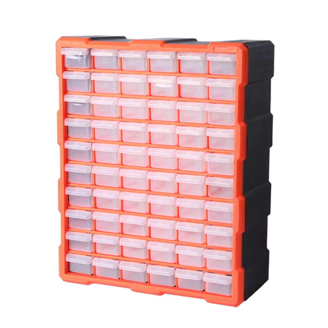 Tool Storage Cabinet Organiser Drawer Bins Toolbox Part Chest Divider 60 Drawers