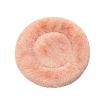 Pet Bed Cat Dog Donut Nest Calming L Pink Large