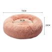 Pet Bed Cat Dog Donut Nest Calming L Pink Large