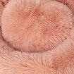 Pet Bed Cat Dog Donut Nest Calming L Pink Large