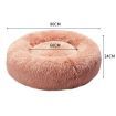 Pet Bed Cat Dog Donut Nest Calming XL Pink X-Large