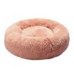 Pet Bed Cat Dog Donut Nest Calming Kennel Cave Deep Sleeping Pink XXL