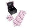LECCO Polyester Tie, Cufflink and Handkerchief Gift Box Set - TP04