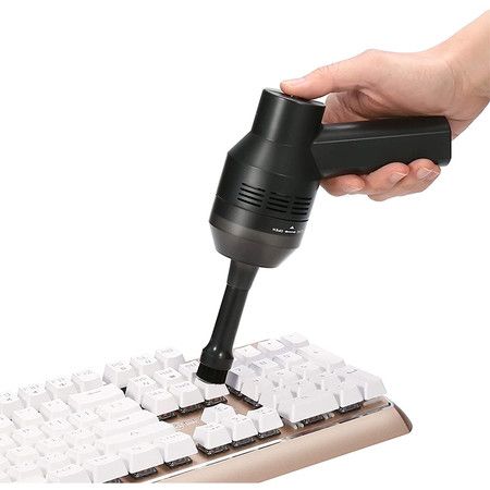 Rechargeable Mini Vacuum Cordless Vacuum Desk Vacuum Cleaner (Black)