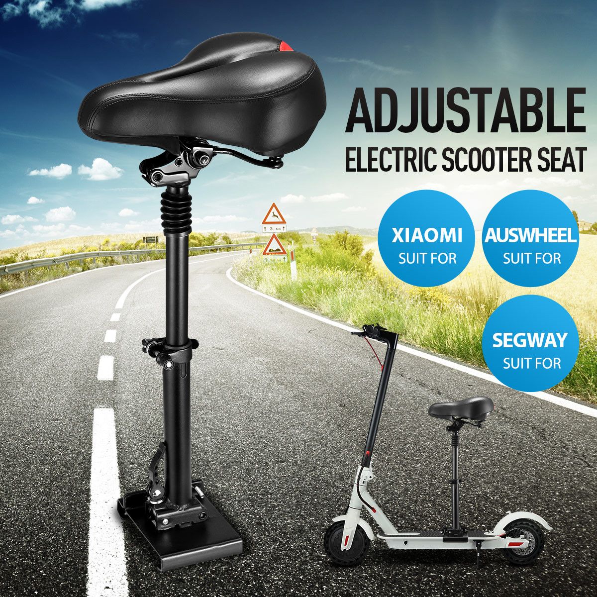 Adjustable Electric Scooter Seat Saddle For Xiaomi/Auswheel Scooter 