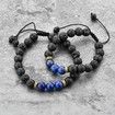 Kids Adjustable Lava Rock Beaded Stone Bracelet Essential Oil Diffuser for Aromatherapy Ideal for Anti-Stress or Anti-Anxiety Ages 6-13