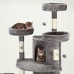 Cat Scratching Post Climbing Pole Tower Tree Playhouse Center w/ Scratcher Condo House Ladder Toys 163cm Tall 5 Levels