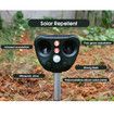 Solar Powered Ultrasonic Animal Repeller PIR Sensor Animal Cats Dogs Repellent