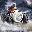 Amphibious High Speed Spinning Stunt Motorcycle Drives on Land and Water Vehicle Toys