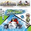 Amphibious High Speed Spinning Stunt Motorcycle Drives on Land and Water Vehicle Toys