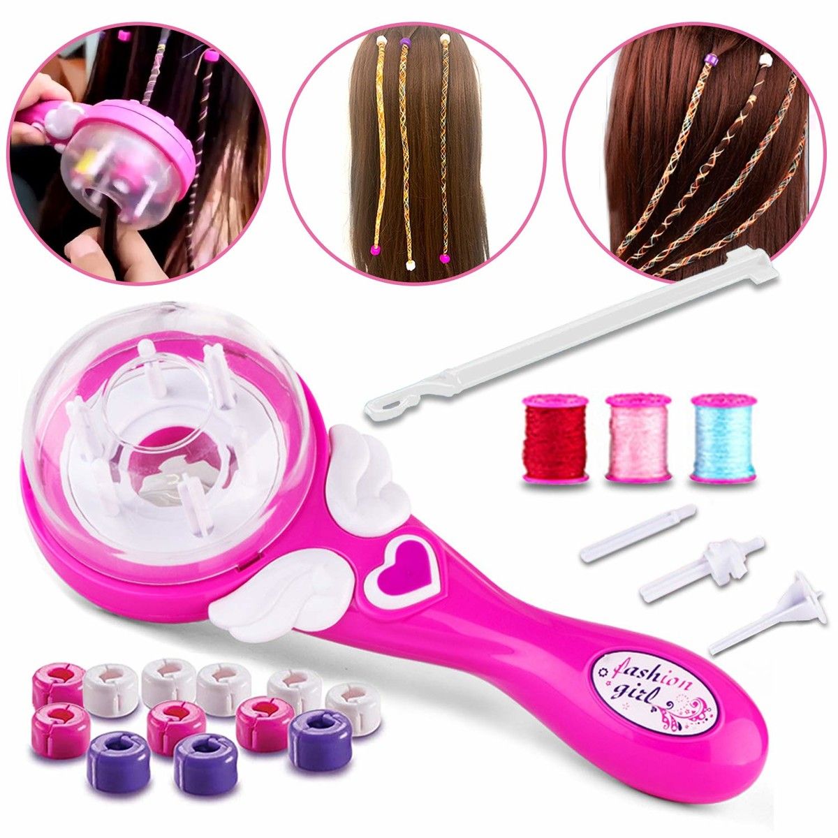 Electric Hair Braider Automatic Styling Tool Twist Braid DIY Girls Headdress Fashion Accessory Quick Creative Beauty Gift Portable