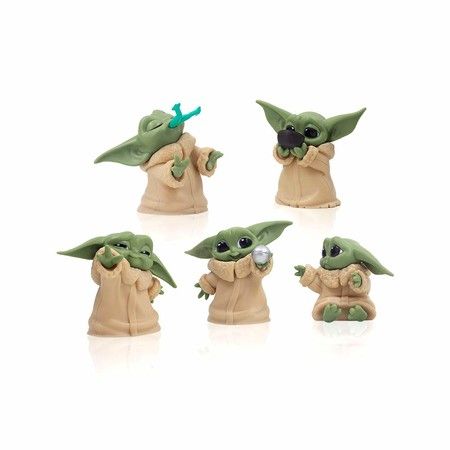 The Child Kid Baby Yoda Figure 5pcs