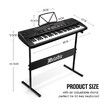 Melodic 61-Key Electronic Piano Keyboard LED 255 Timbres Rhythms Audio Input