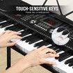 Melodic 61-Key Electronic Piano Keyboard LED 255 Timbres Rhythms Audio Input