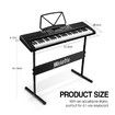 Melodic Electronic 61-Lighted Key Piano Keyboard 24 Demo Songs USB Jacks Music Stand