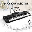 Melodic Electronic 61-Lighted Key Piano Keyboard 24 Demo Songs USB Jacks Music Stand