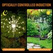 2x Solar Firework String Lights Garden Feature LED Light Sensor Night Lamp Warm White