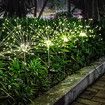 2x Solar Firework String Lights Garden Feature LED Light Sensor Night Lamp Warm White