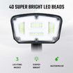 4x 40 LED Solar Powered Garden Lights Outdoor Security Sensor Spotlight