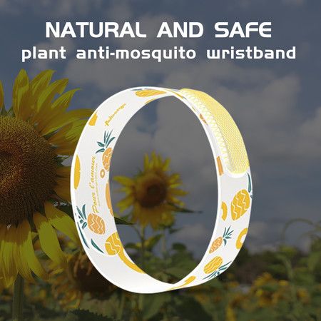 Mosquito Insect & Bug Repellent Wristband - Waterproof, Outdoor Pest Repeller Bracelet w/Natural Essential Oils (yellow)