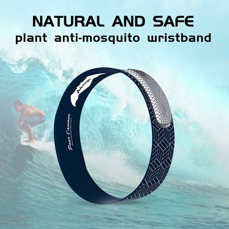 Mosquito Insect & Bug Repellent Wristband - Waterproof, Outdoor Pest Repeller Bracelet w/Natural Essential Oils (blue)