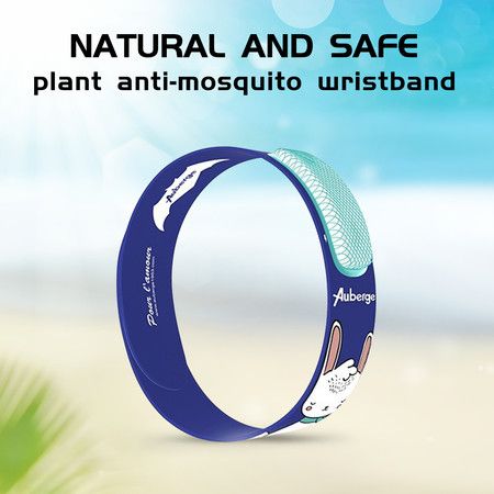 Mosquito Insect & Bug Repellent Wristband - Waterproof, Outdoor Pest Repeller Bracelet w/Natural Essential Oils (rabbit)