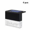 6 Pack Solar Deck Lights Led Solar Step Lights Outdoor Super Bright 10 lumens 2 Lighting Modes Acrylic Bubbles Warm White/Color Changin