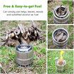 Potable Wood Burning Stoves for Picnic BBQ Camping Hiking with Grill Grid