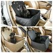 Waterproof Dog Bag Pet Car carrier Dog Car Booster Seat Cover Carrying Bags for Small Dogs Outdoor Travel (Beige)