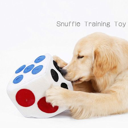 Washable Pet Snuffling Carpet Dog Smelling Training Toys Interactive IQ Training Toy Colored Dice Shape Pet Accessories