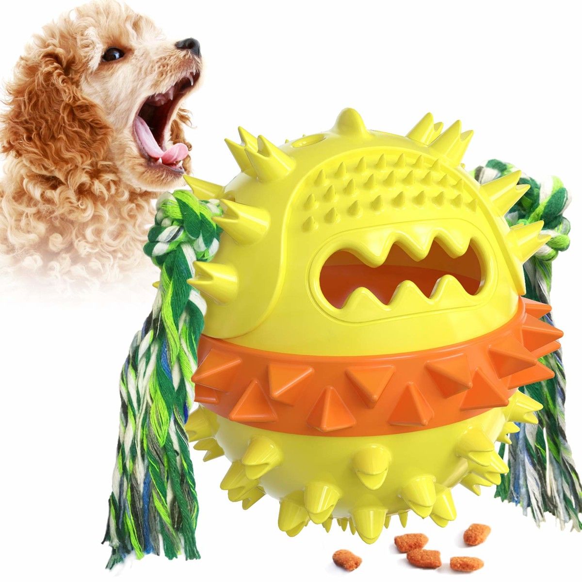 Dog Chew Toy for Aggressive Chewers, IQ Treat Boredom Dog Toys, Bounce