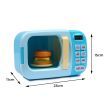 32x Kids Kitchen Play Set Electric Microwave Oven Pretend Play Toys Cooking Blue