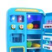 Kids Play Set 2 IN 1 Refrigerator Vending Machine Kitchen Pretend Play Toys Blue