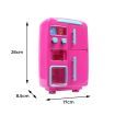 Kids Play Set 2 IN 1 Refrigerator Vending Machine Kitchen Pretend Play Toys Pink