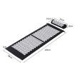 Acupressure Mat Yoga Massage Sit Lying Pain Stress Relax Black 130 x 50cm