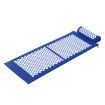 Acupressure Mat Yoga Massage Sit Lying Pain Stress Relax Blue 130 x 50cm